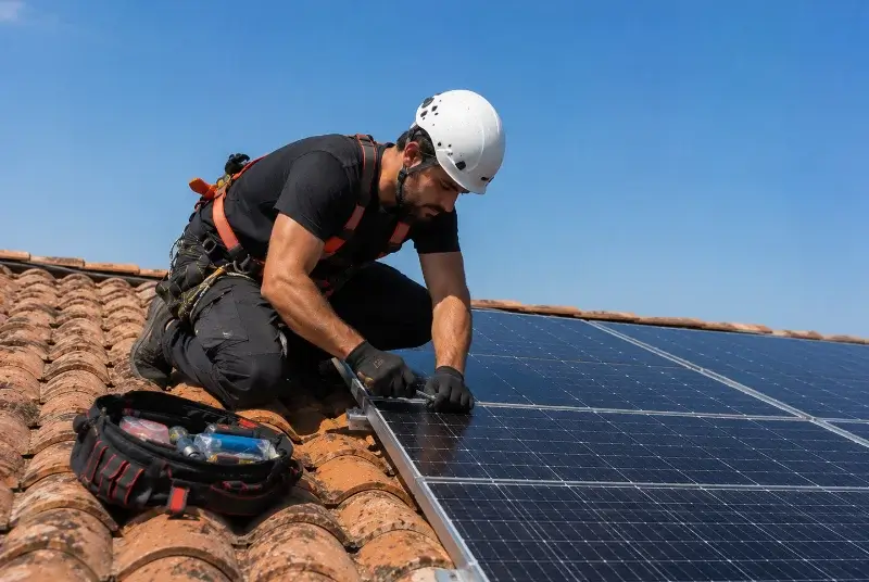 Maintenance et monitoring de panneaux solaires à Bohal